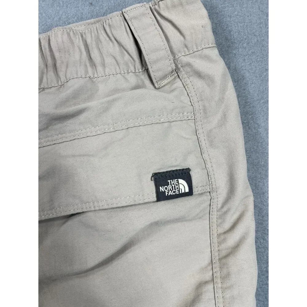 North Face Cargo Shorts for Men - Light Beige, Size L, Outdoor Nylon Wear